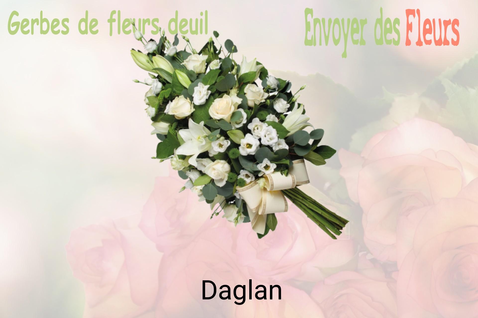 Gerbe de fleurs de deuil livrée à Daglan